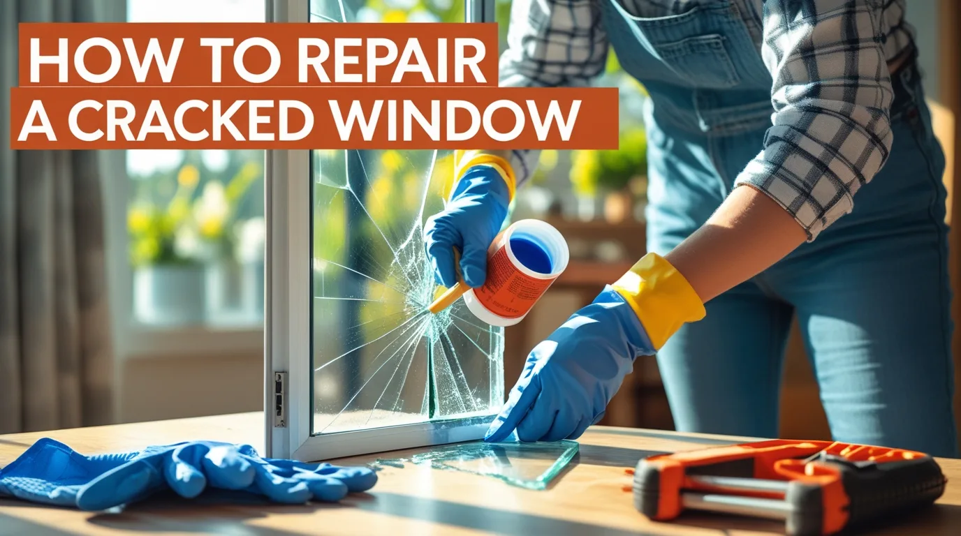 how to repair a cracked window