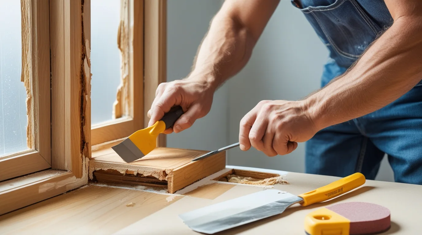 how to repair a door jamb wood rot