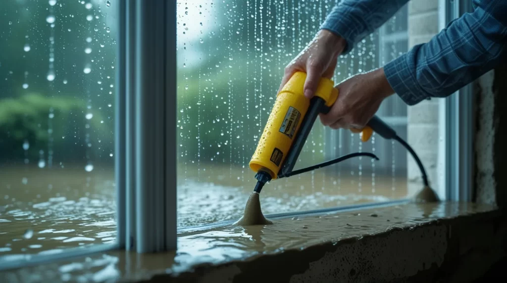 fixing window leakage