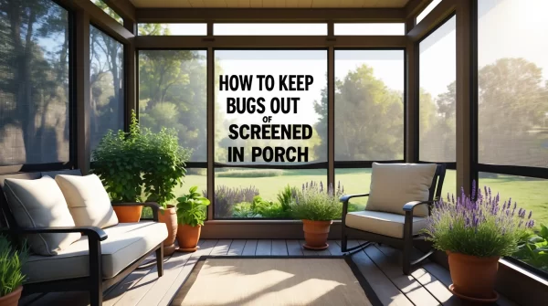 how to keep bugs out of screened in porch