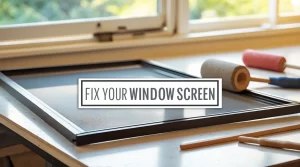 window screen bent