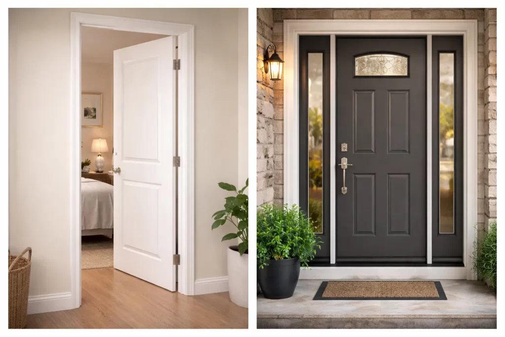 Standard Size Door Interior vs Exterior Door Size, Key Differences Homeowners Should Know