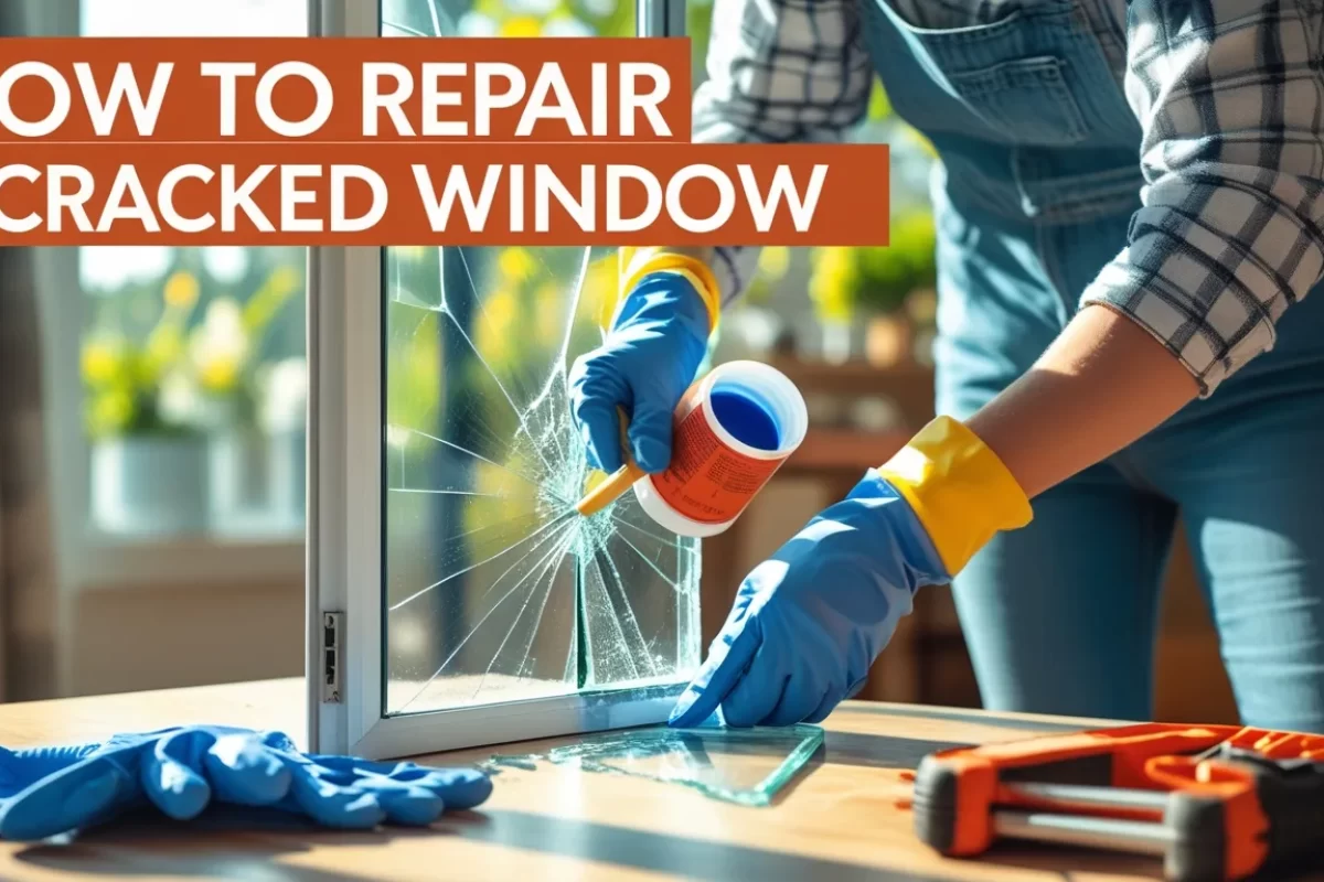 how to repair a cracked window