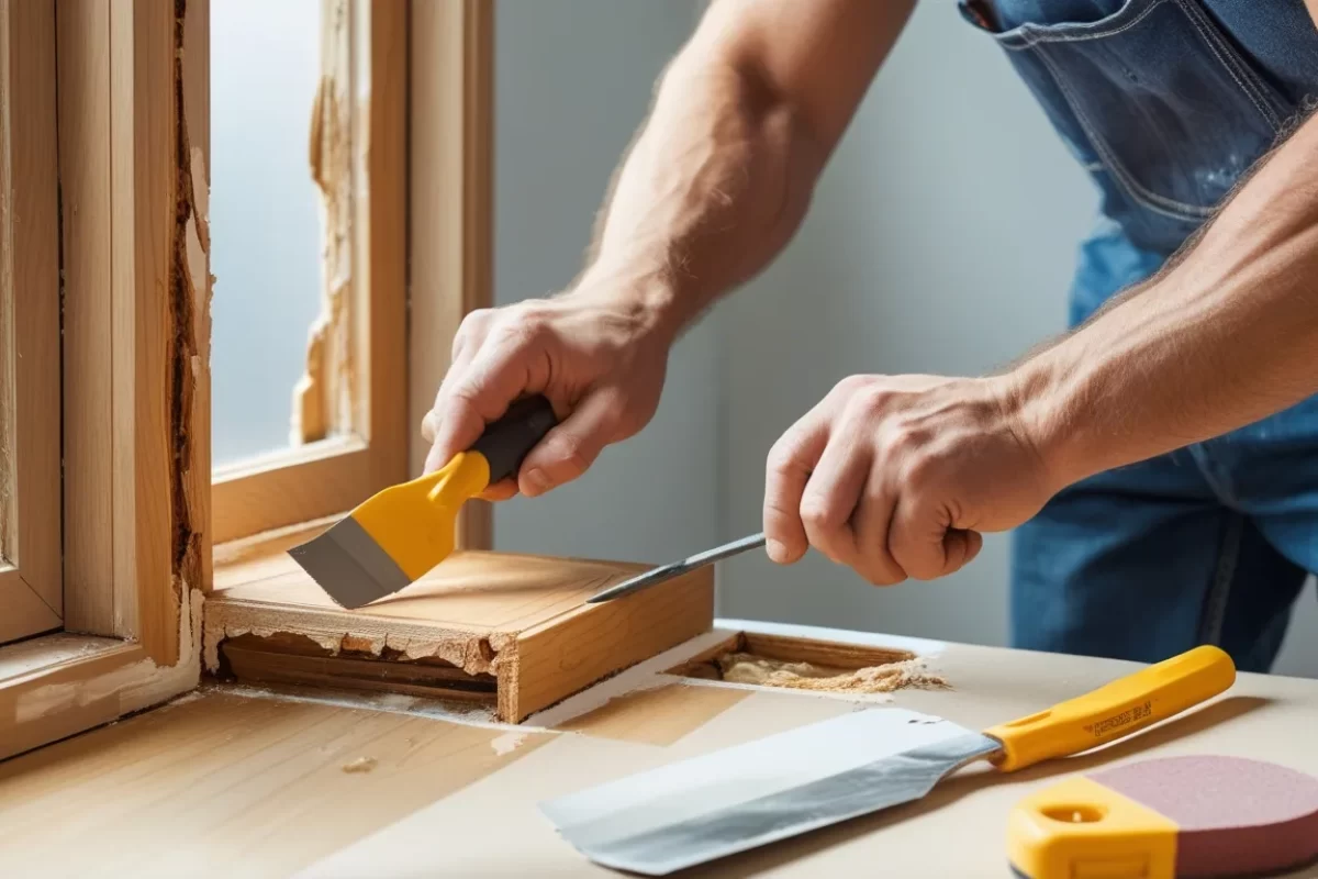 how to repair a door jamb wood rot