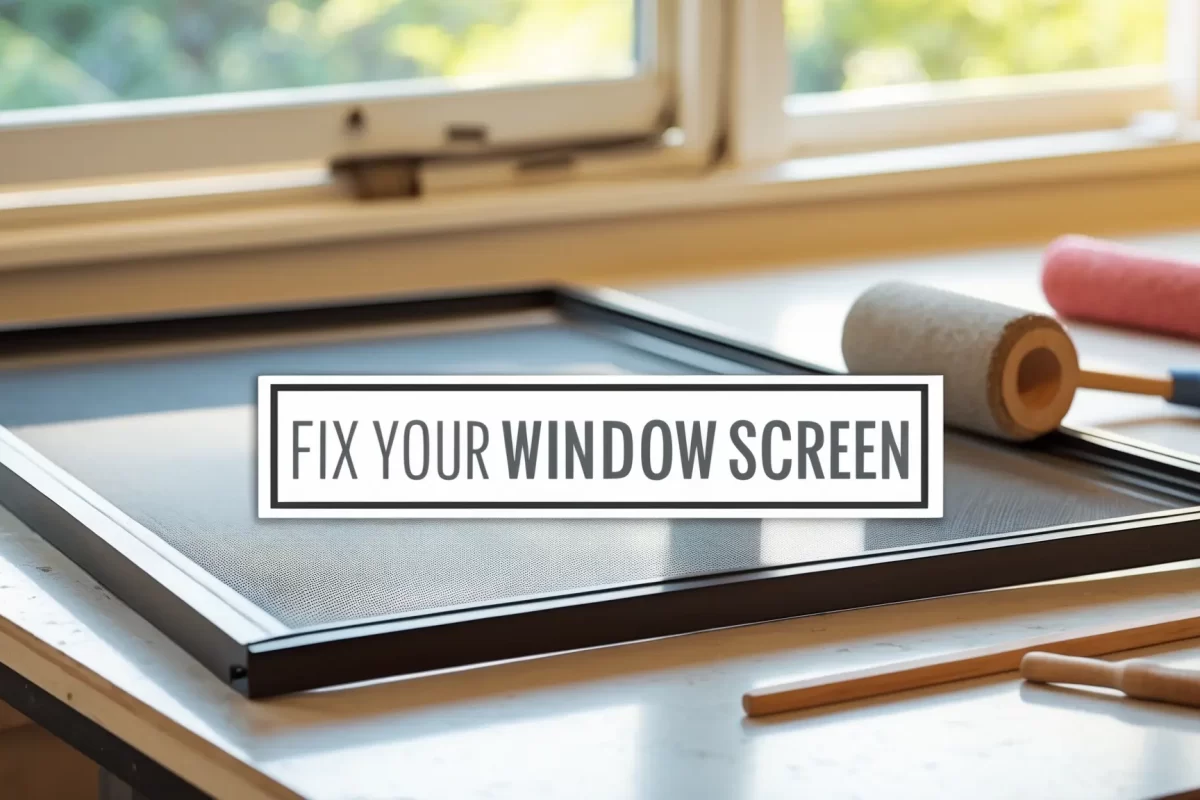 window screen bent